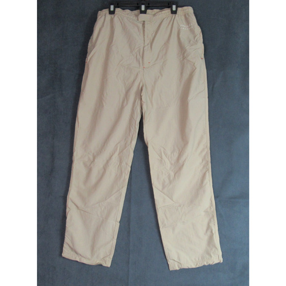 Vintage Perry Ellis Active Pants Mens XL Tan Track Windbreaker Lightweight Y2K - Picture 1 of 10